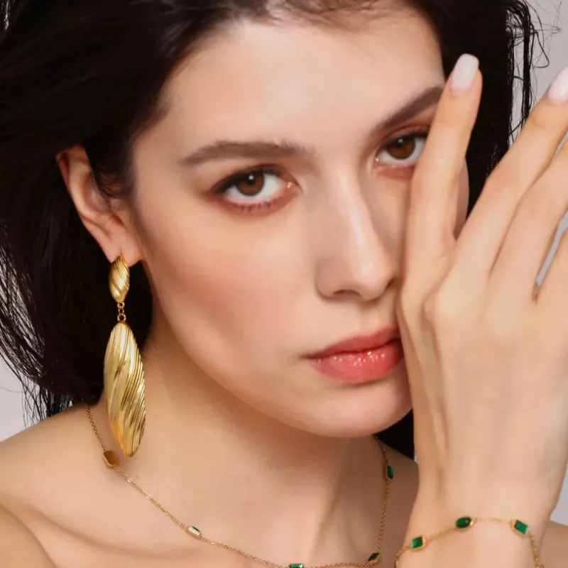 Stainless Steel Dangle Earrings sold by Gigi Laurent