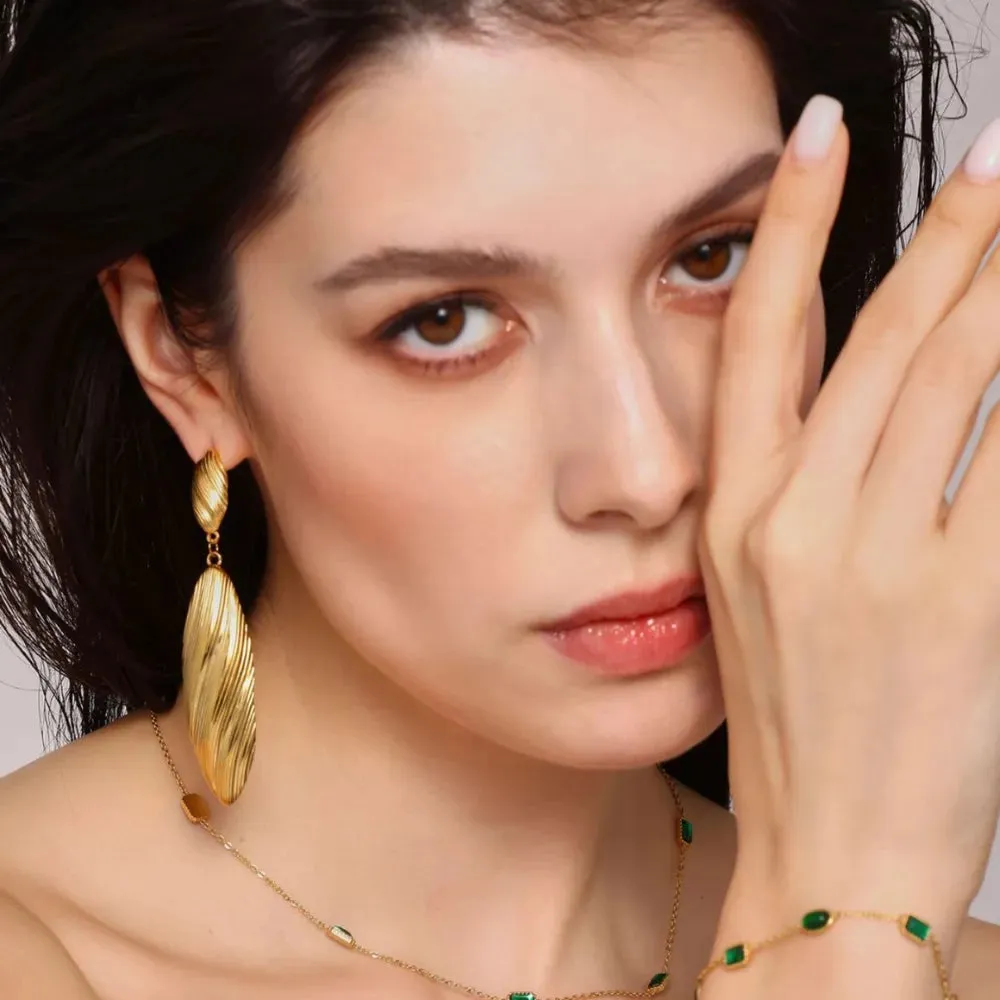 Stainless Steel Dangle Earrings sold by Gigi Laurent