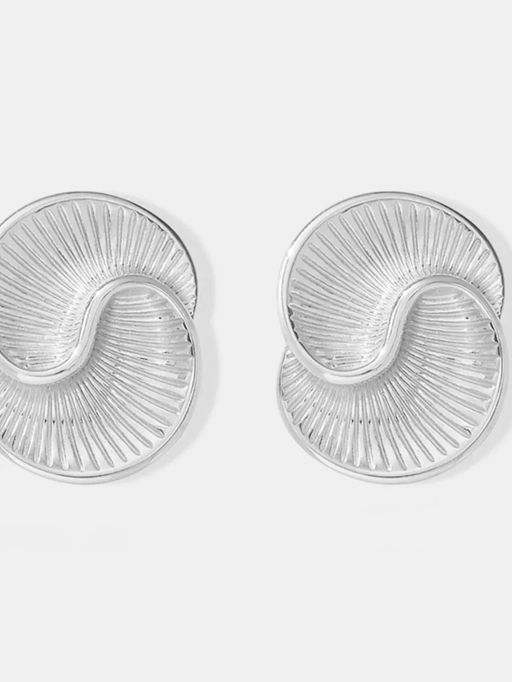 Titanium Steel Spiral Stud Earrings sold by Gigi Laurent product image thumbnail 4
