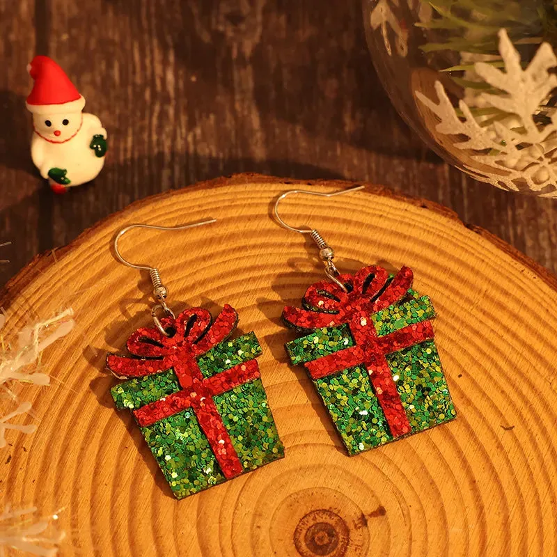 Sequin Gift Box PU Leather Earrings sold by Gigi Laurent product image thumbnail 4