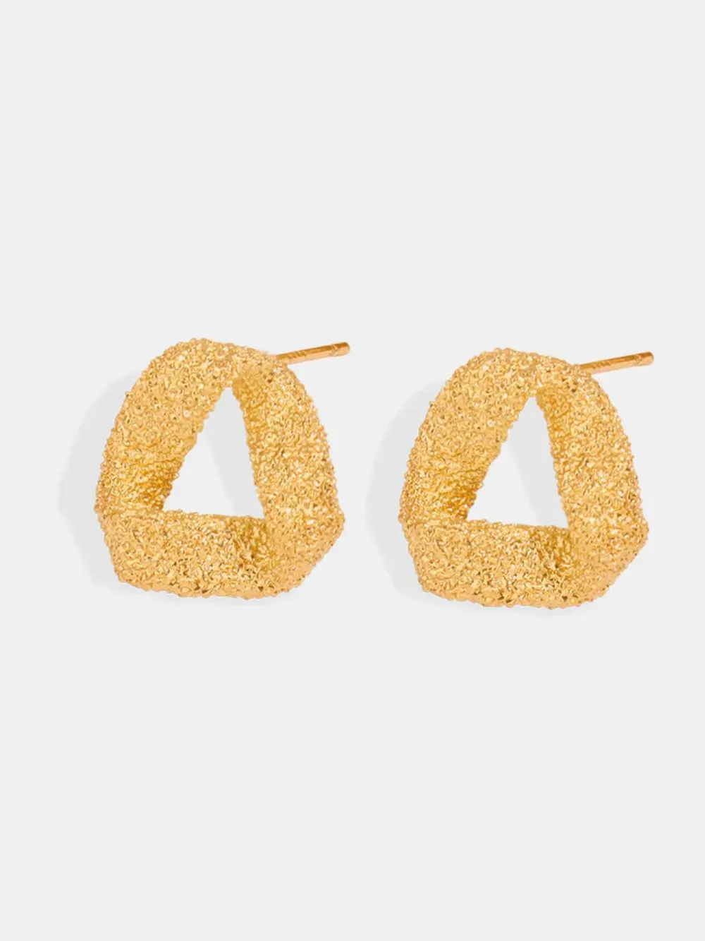 Gold-Plated Geometric Stud Earrings sold by Gigi Laurent product image thumbnail 4