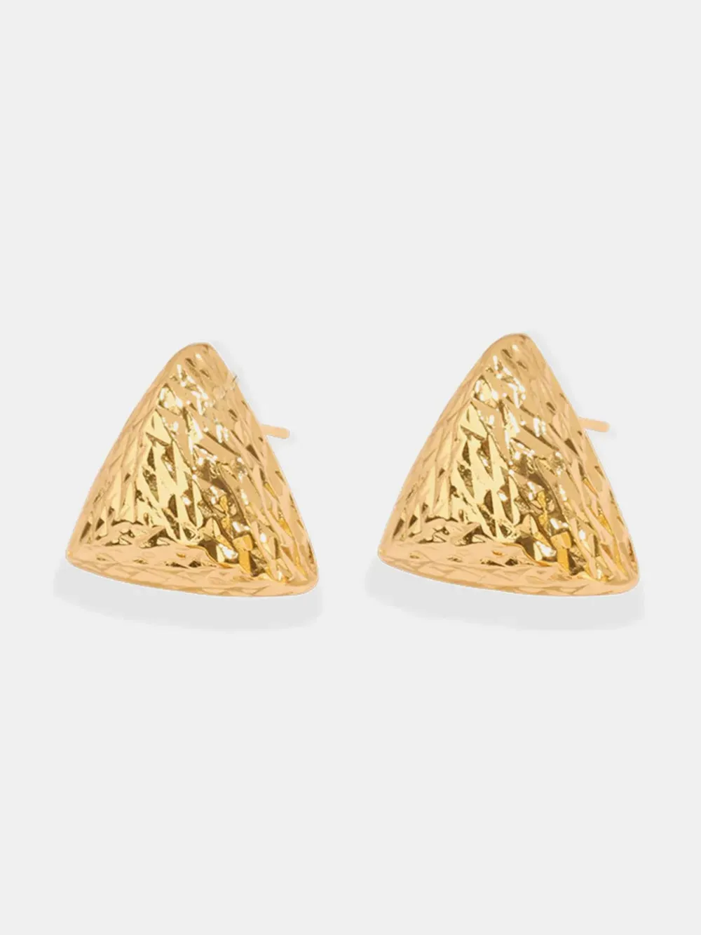 Gold-Plated Geometric Stud Earrings sold by Gigi Laurent product image thumbnail 5