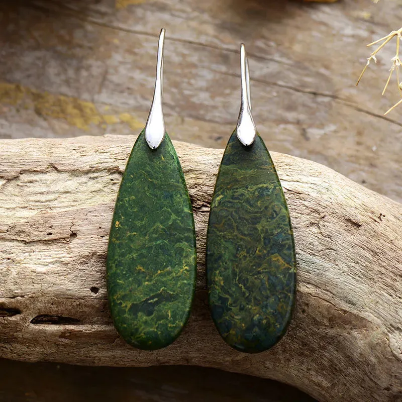 Natural Stone Waterdrop Shape Earrings sold by Gigi Laurent product image thumbnail 5