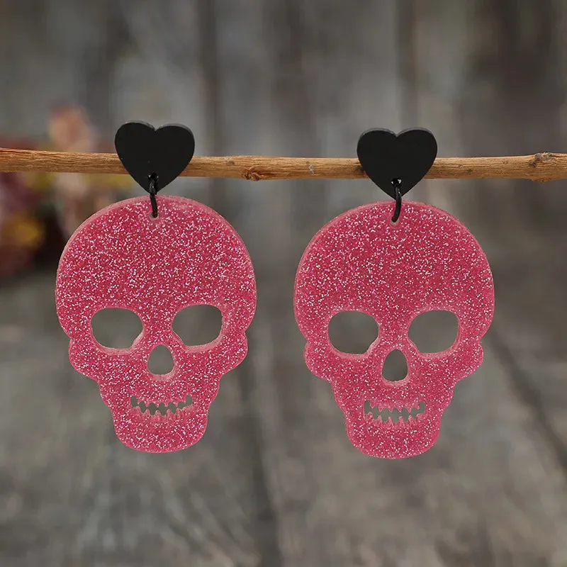 Acrylic Skeleton & Heart Earrings sold by Gigi Laurent