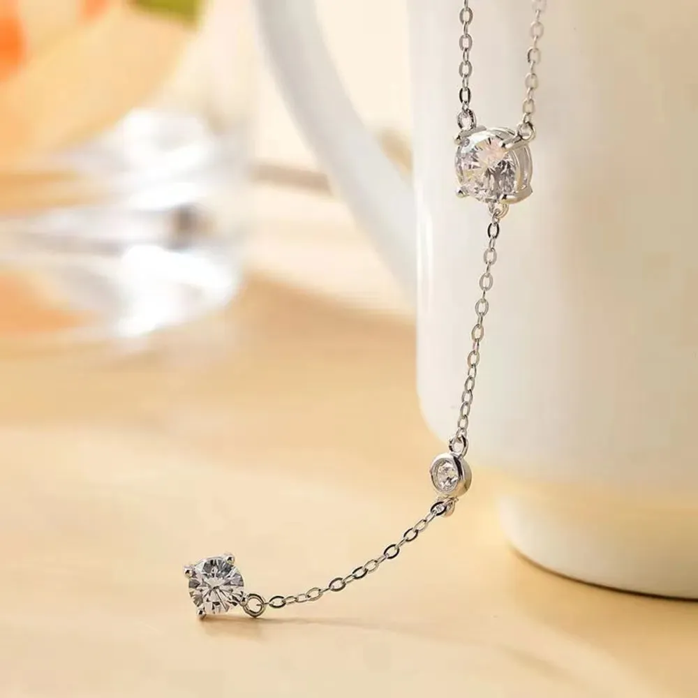 1.5 Carat Moissanite 925 Sterling Silver Necklace sold by Gigi Laurent product image thumbnail 2