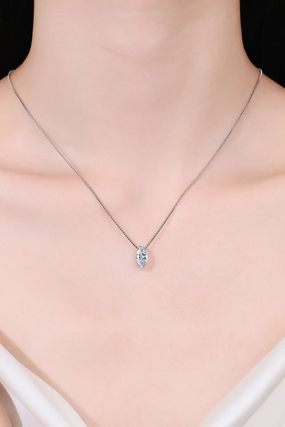 1 Carat Moissanite 925 Sterling Silver Necklace sold by Gigi Laurent product image thumbnail 2