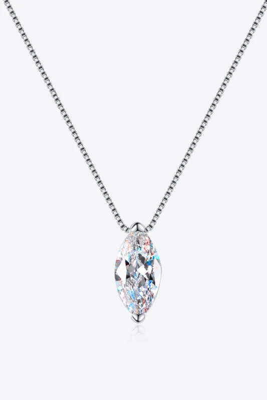 1 Carat Moissanite 925 Sterling Silver Necklace sold by Gigi Laurent