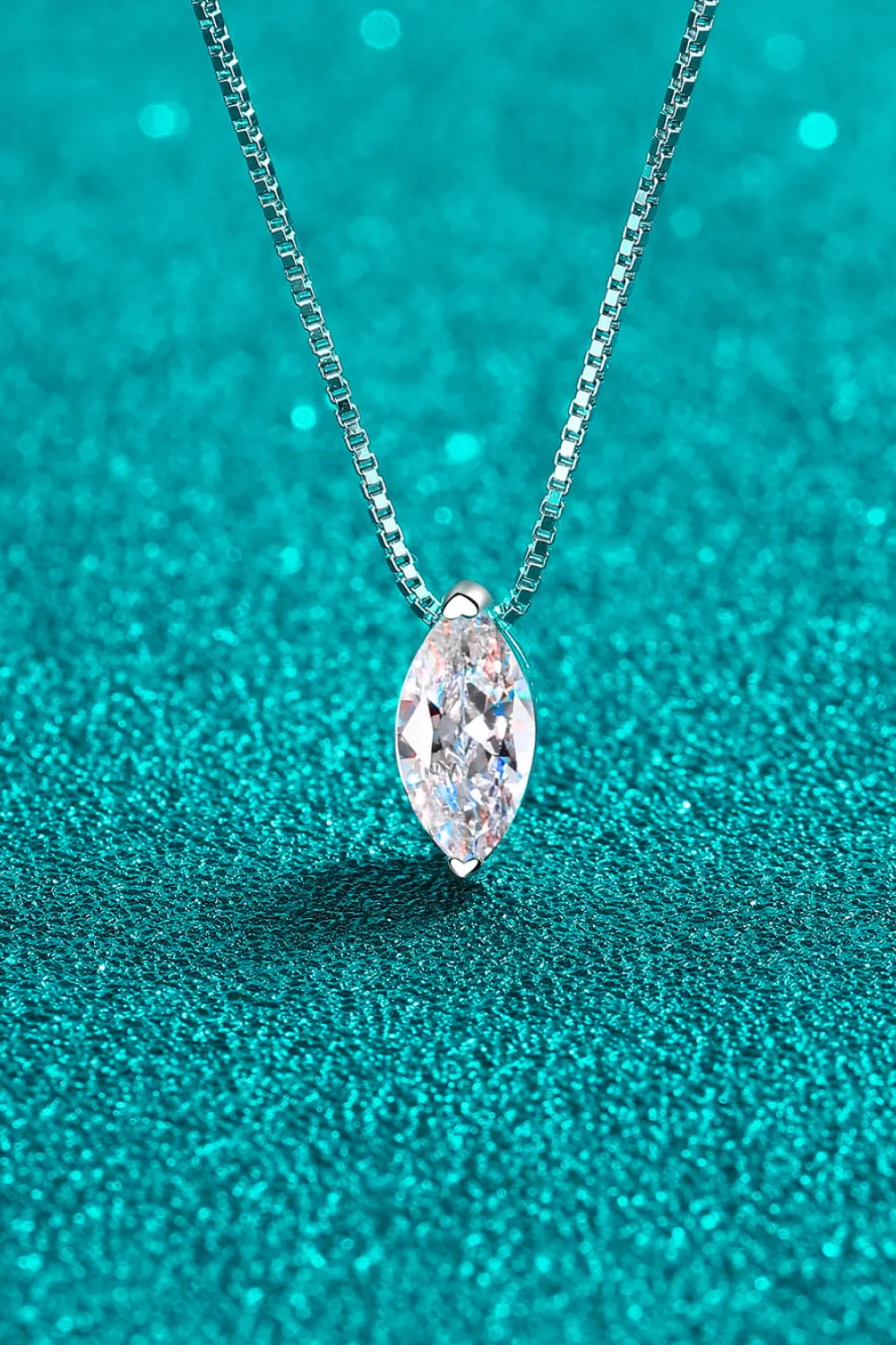 1 Carat Moissanite 925 Sterling Silver Necklace sold by Gigi Laurent product image thumbnail 3