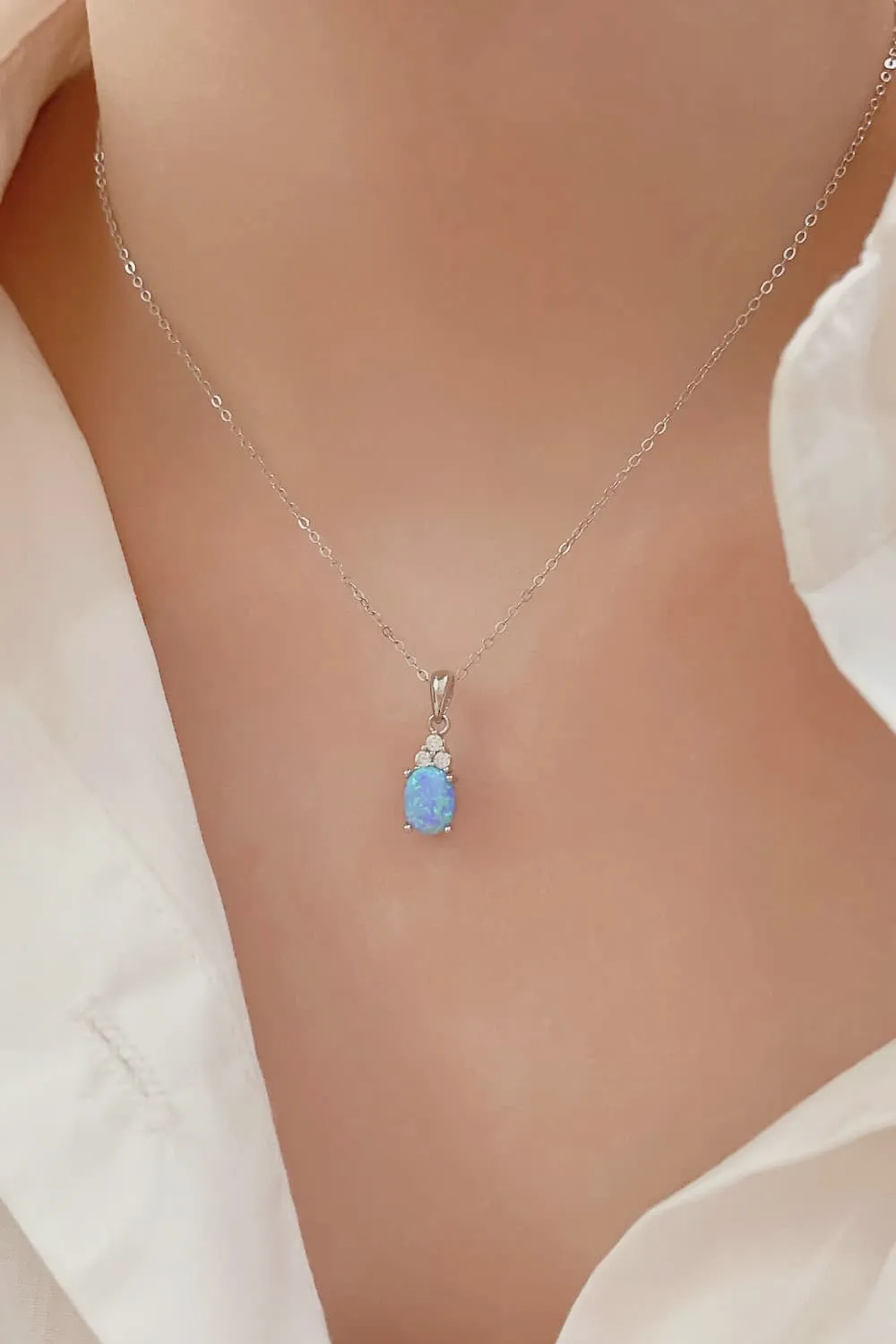 Find Your Center Opal Pendant Necklace sold by Gigi Laurent product image thumbnail 5