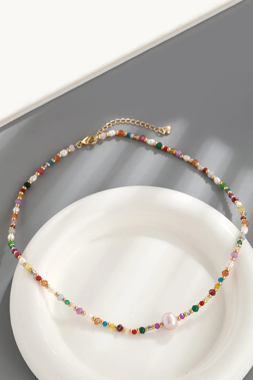 Multicolored Bead Necklace sold by Gigi Laurent product image thumbnail 4