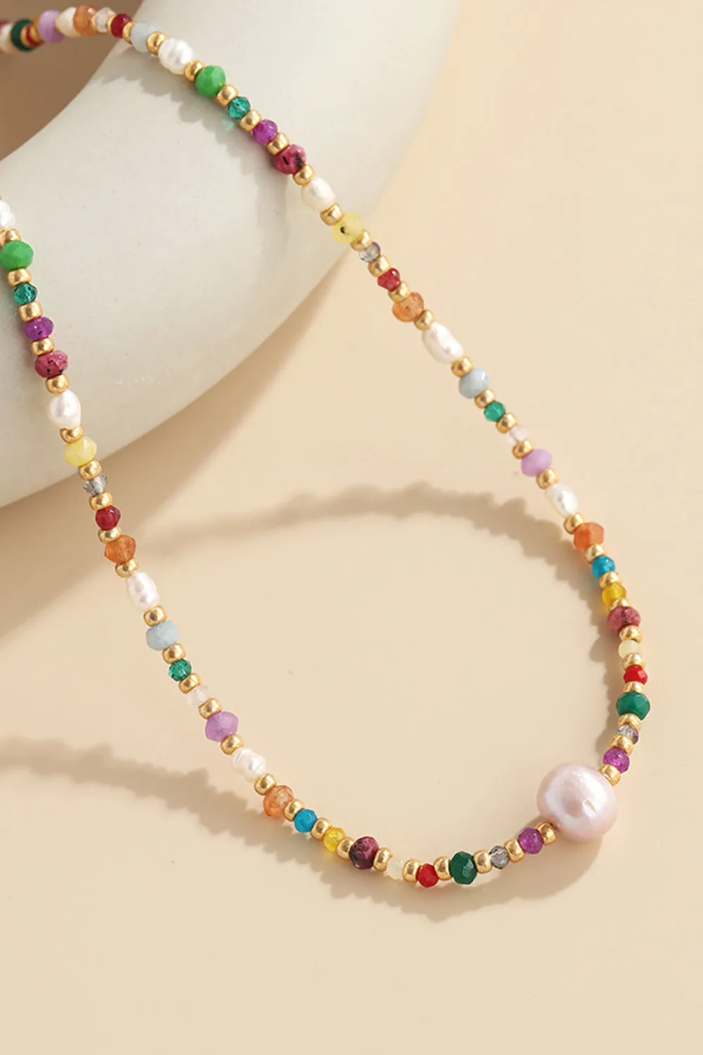 Multicolored Bead Necklace sold by Gigi Laurent