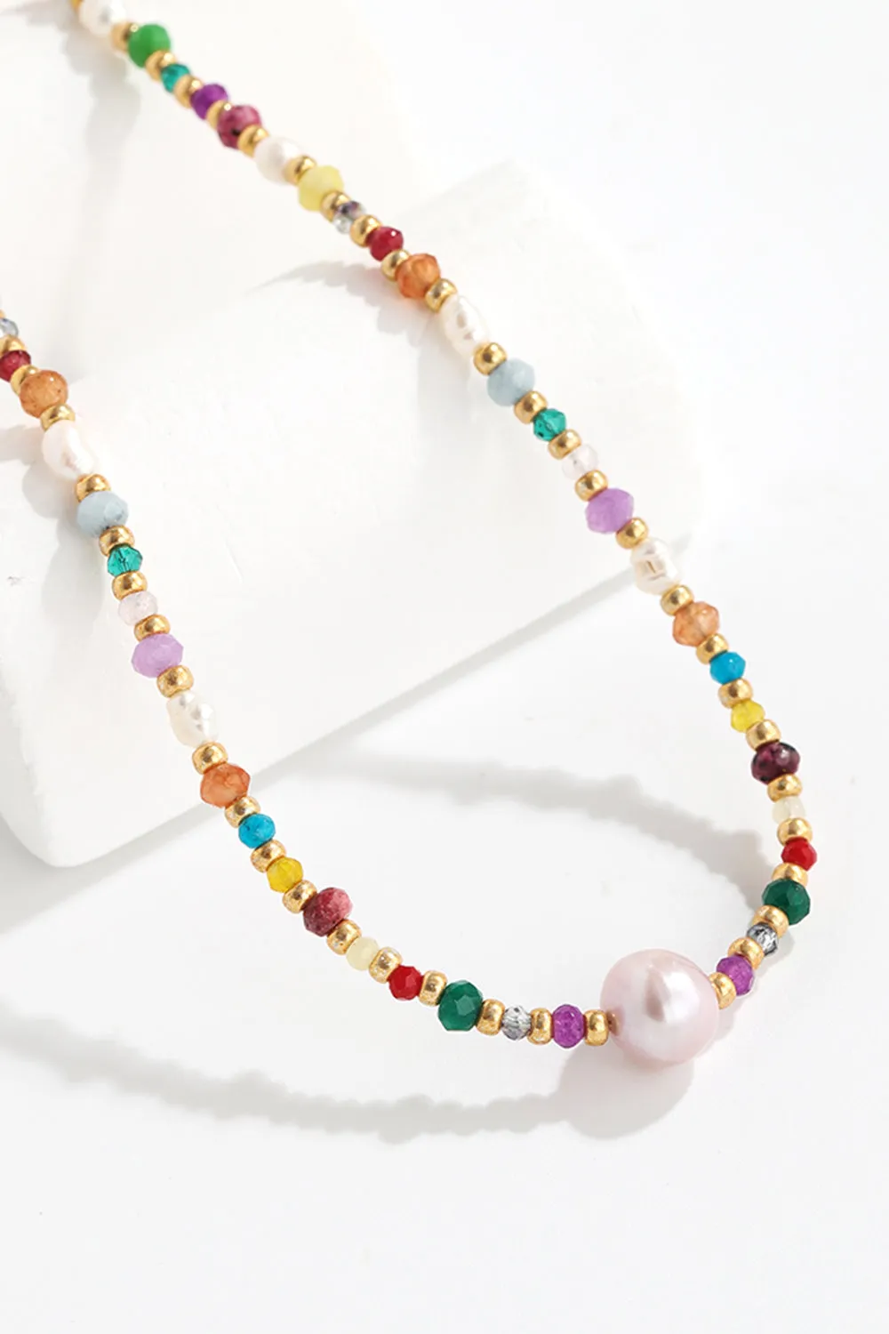 Multicolored Bead Necklace sold by Gigi Laurent product image thumbnail 5