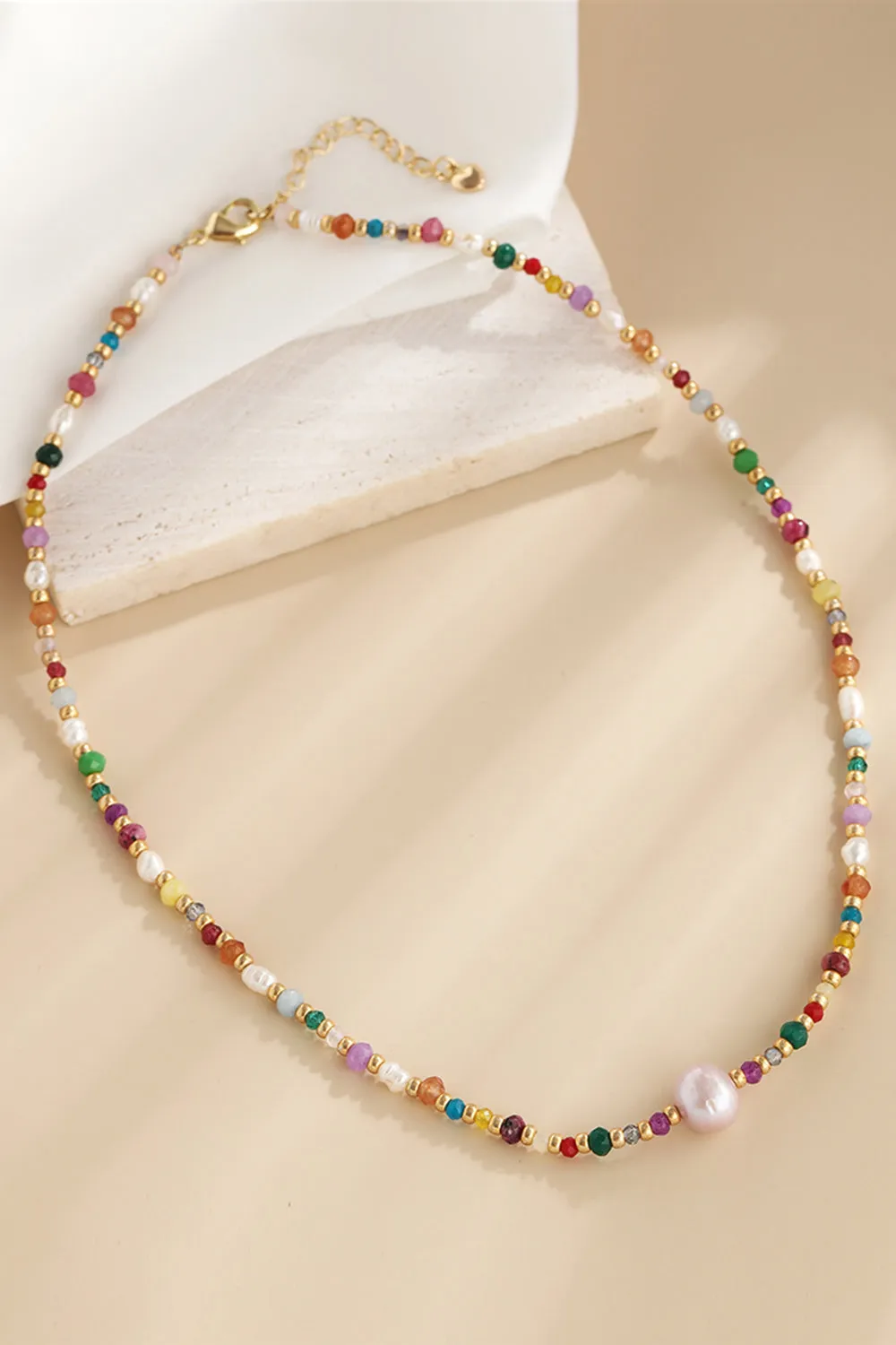Multicolored Bead Necklace sold by Gigi Laurent product image thumbnail 2