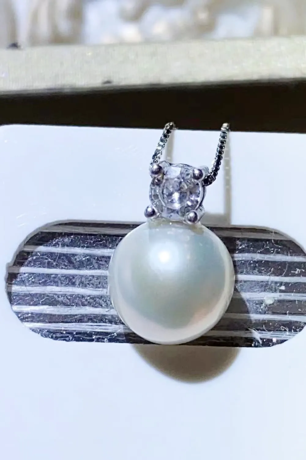 Freshwater Pearl 925 Sterling Silver Necklace sold by Gigi Laurent product image thumbnail 5