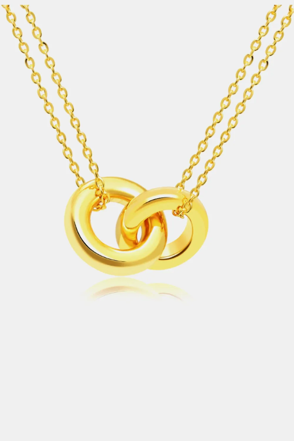 Linked Ring Pendant Chain Necklace sold by Gigi Laurent