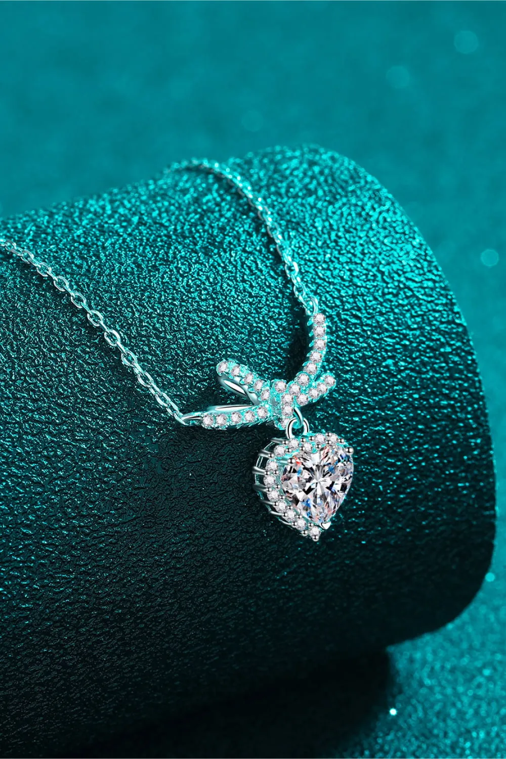 1 Carat Moissanite Heart Pendant Necklace sold by Gigi Laurent product image thumbnail 3