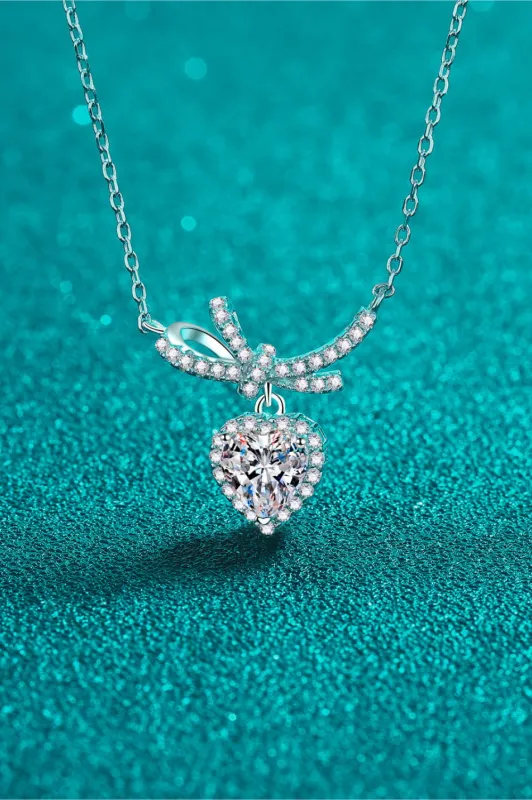 1 Carat Moissanite Heart Pendant Necklace sold by Gigi Laurent
