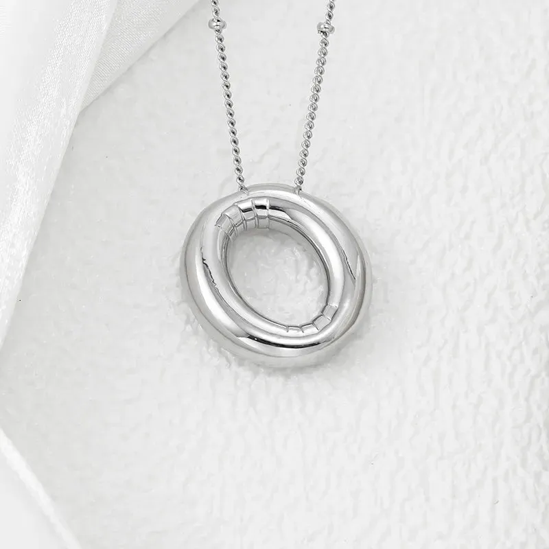 Copper Bubble Letter Pendant Necklace sold by Gigi Laurent product image thumbnail 4