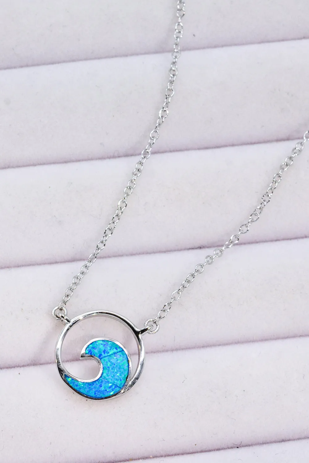 Opal Wave Pendant Necklace sold by Gigi Laurent product image thumbnail 3