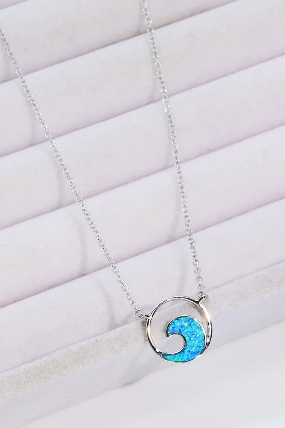 Opal Wave Pendant Necklace sold by Gigi Laurent product image thumbnail 4