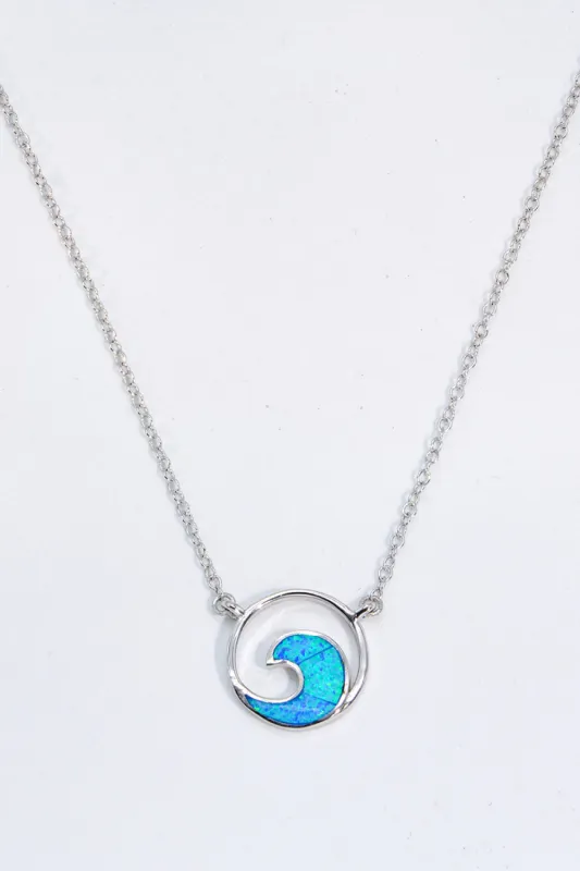 Opal Wave Pendant Necklace sold by Gigi Laurent