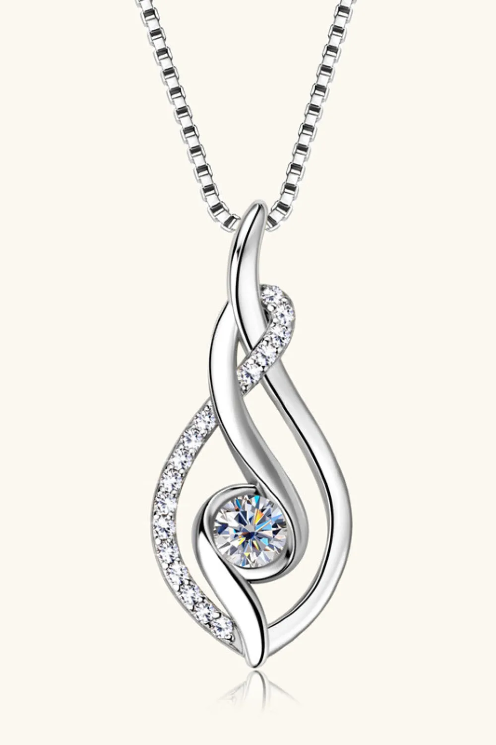 Moissanite 925 Sterling Silver Necklace sold by Gigi Laurent