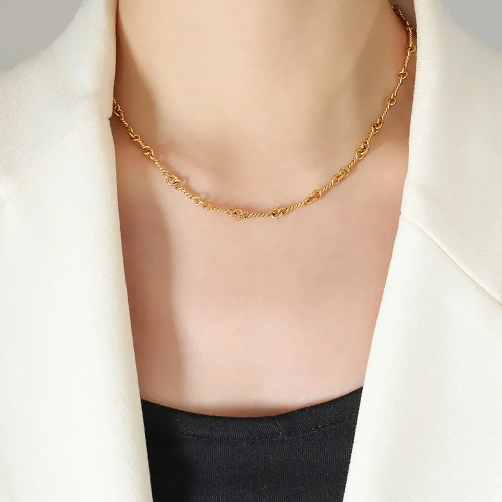 Titanium Steel Chain Link Necklace sold by Gigi Laurent product image thumbnail 2