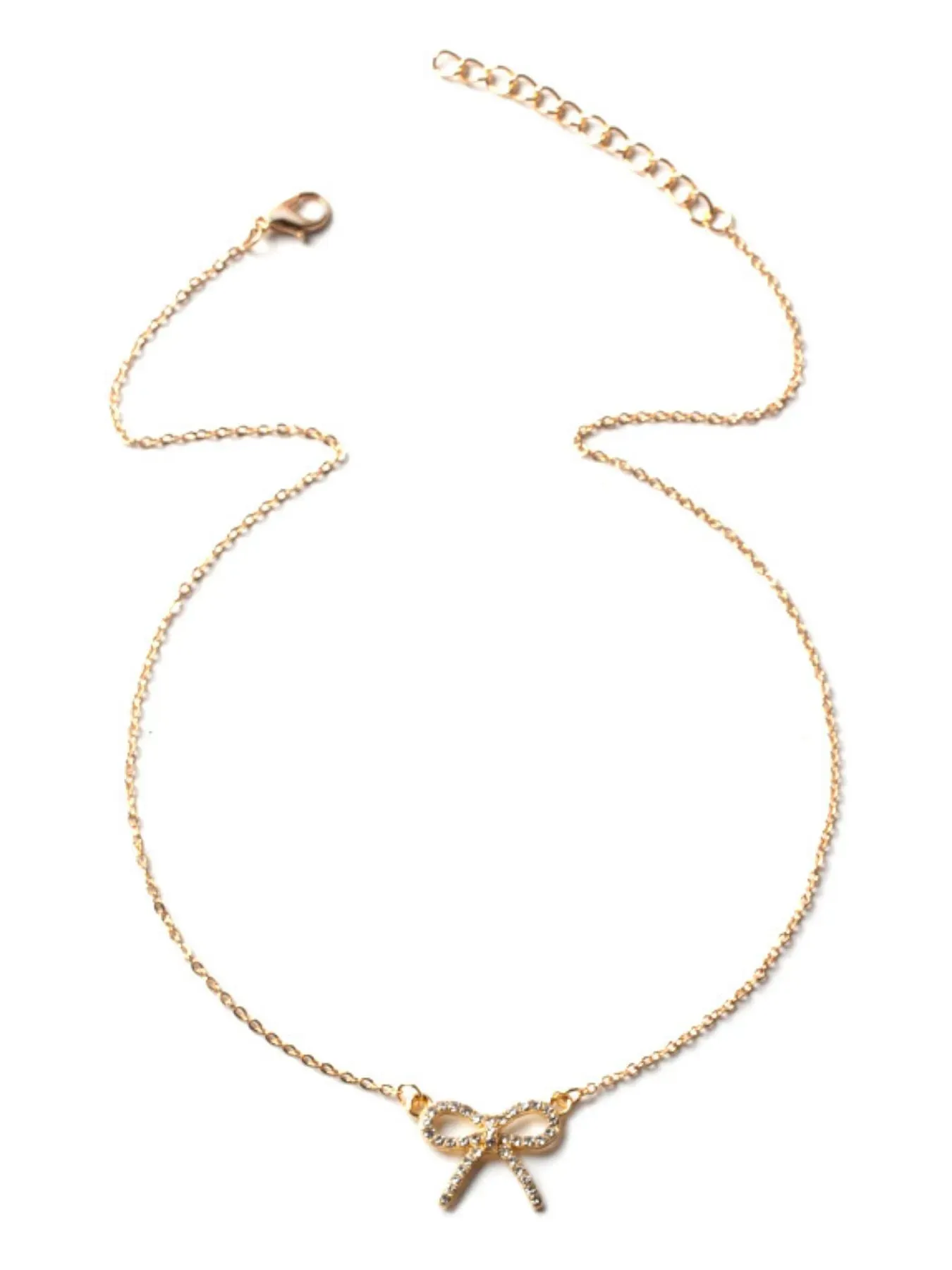 Zircon Bow Pendant Necklace sold by Gigi Laurent product image thumbnail 5