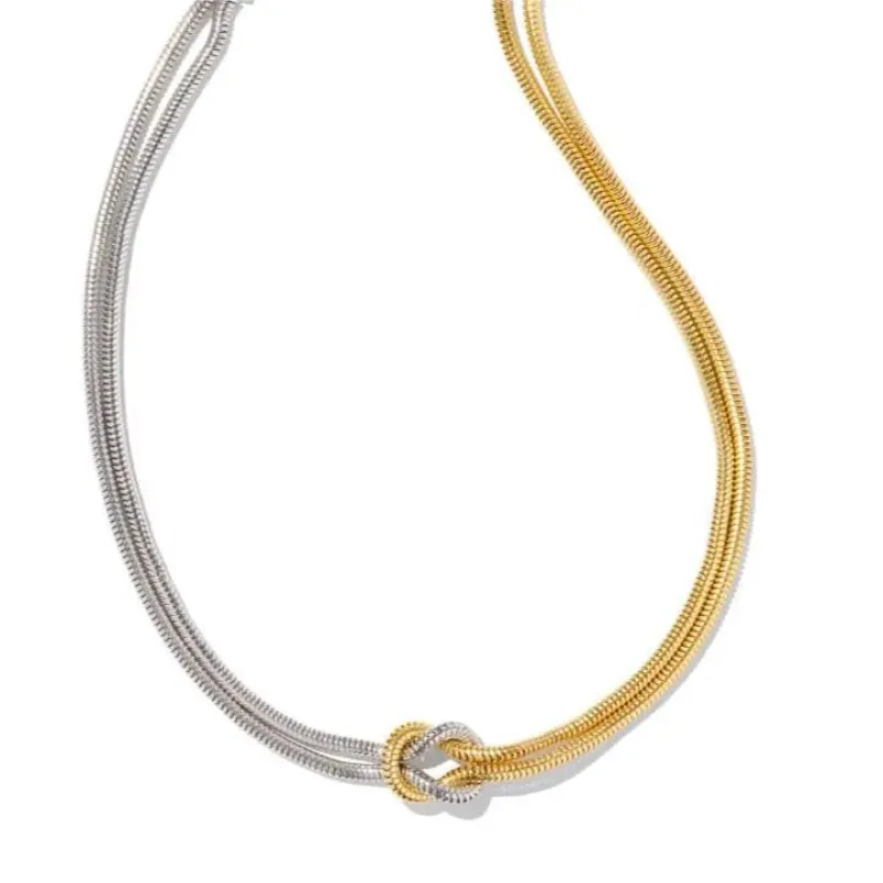 Titanium Steel Knotted Necklace sold by Gigi Laurent