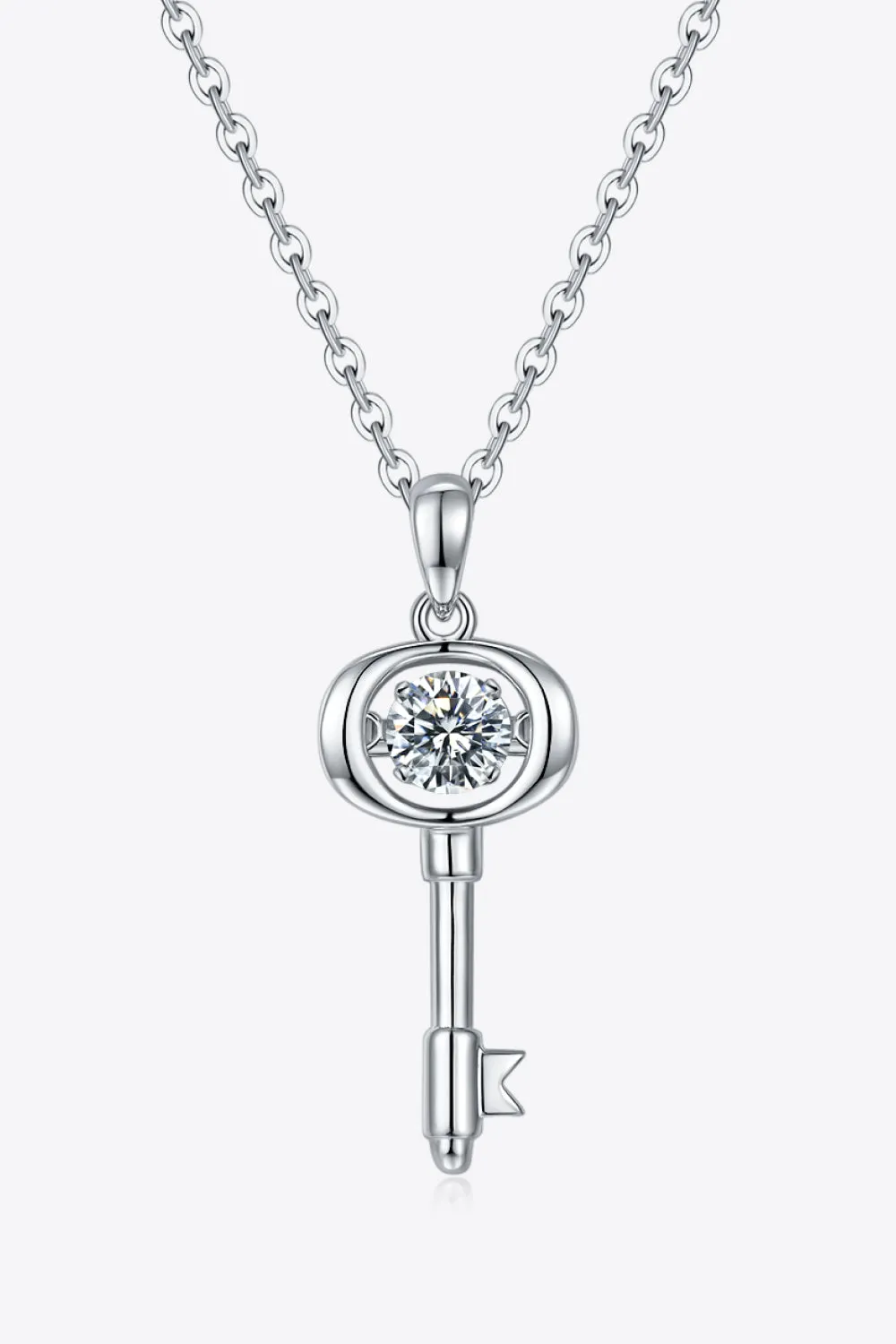 Adored Moissanite Key Pendant Necklace sold by Gigi Laurent product image thumbnail 4