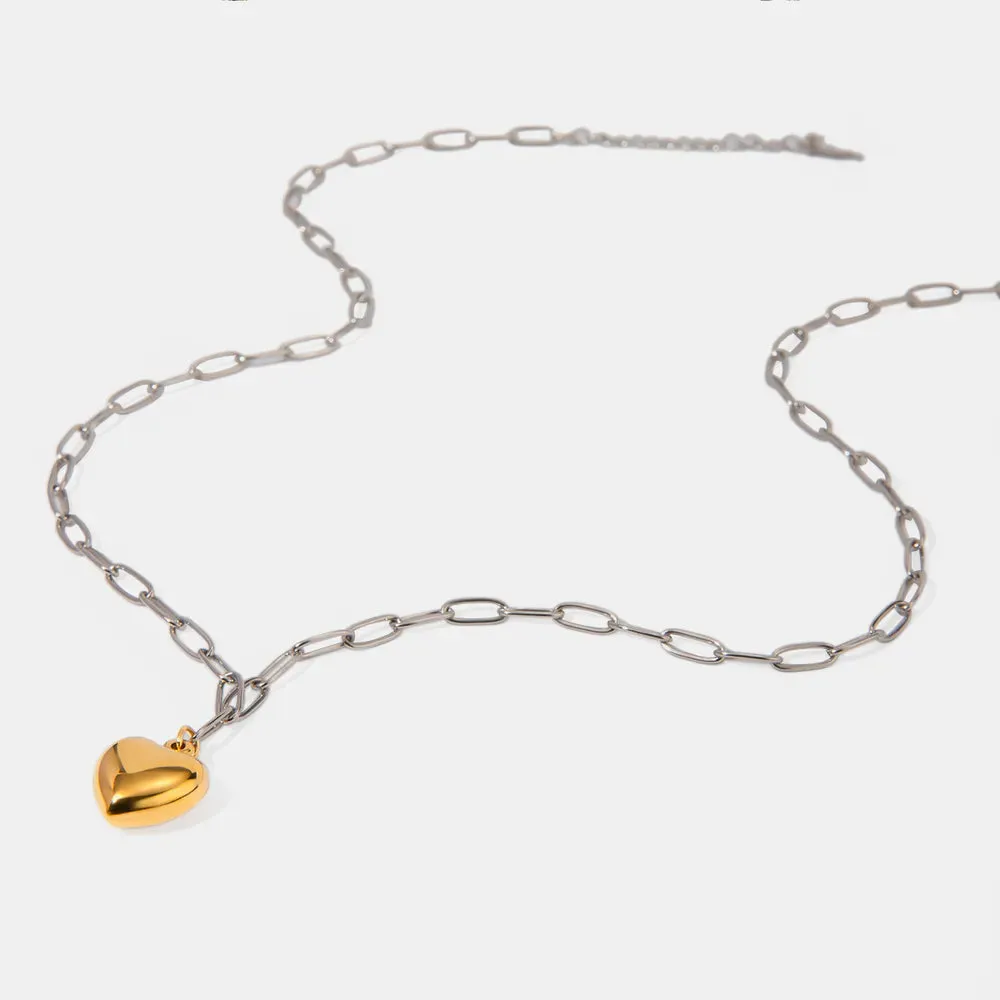 Stainless Steel Heart Pendant Necklace sold by Gigi Laurent product image thumbnail 5