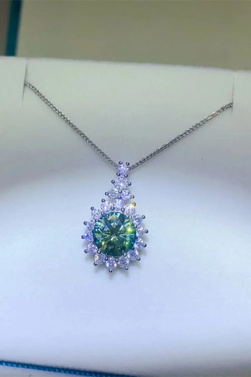 3 Carat Moissanite 925 Sterling Silver Pendant Necklace sold by Gigi Laurent product image thumbnail 2