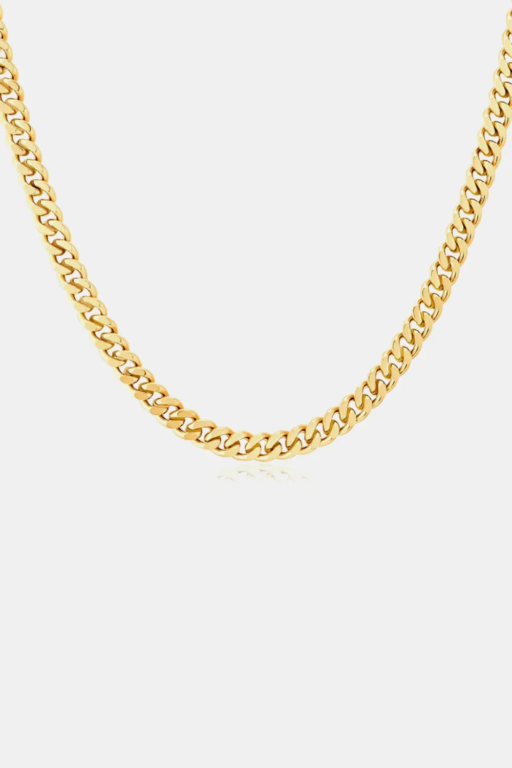 18K Gold Plated Curb Chain Necklace sold by Gigi Laurent product image thumbnail 5