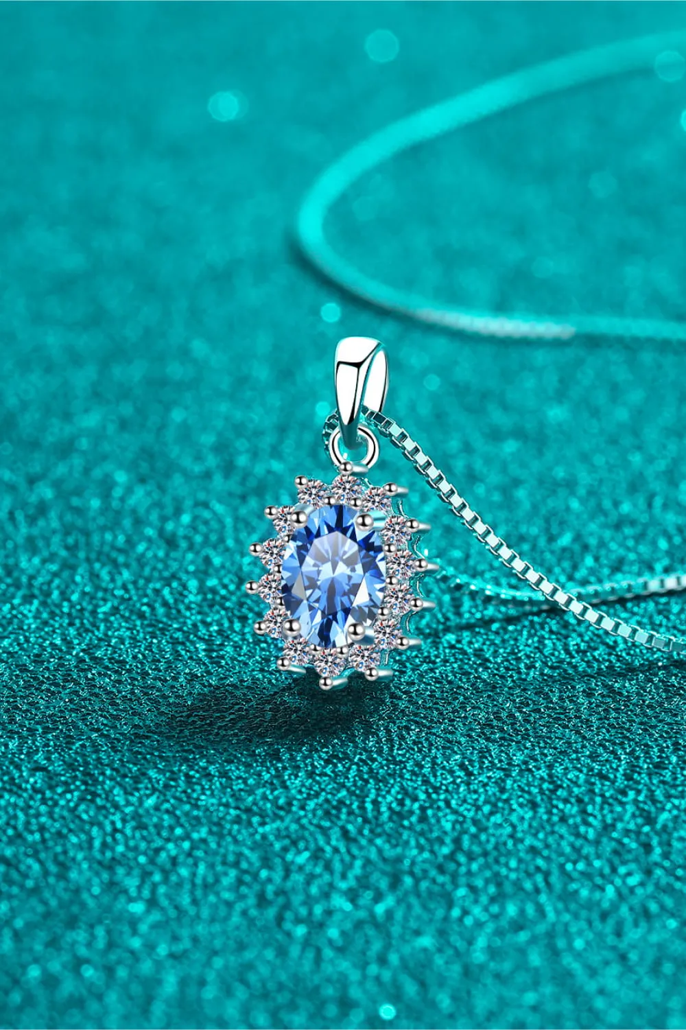 1 Carat Moissanite 925 Sterling Silver Necklace sold by Gigi Laurent product image thumbnail 4
