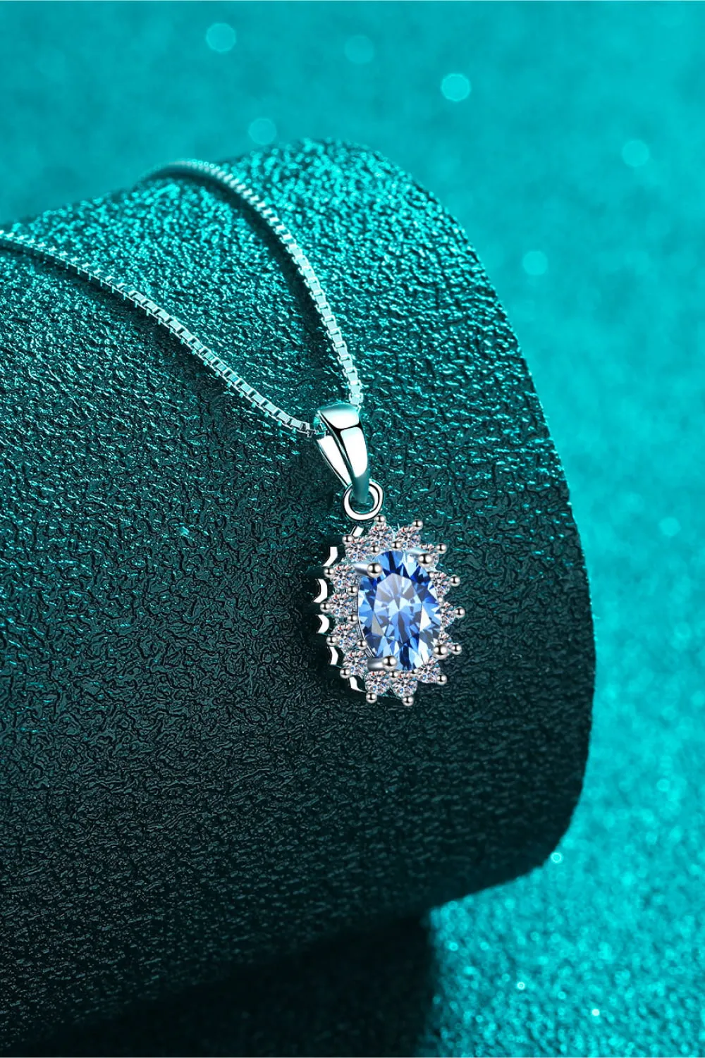 1 Carat Moissanite 925 Sterling Silver Necklace sold by Gigi Laurent product image thumbnail 5