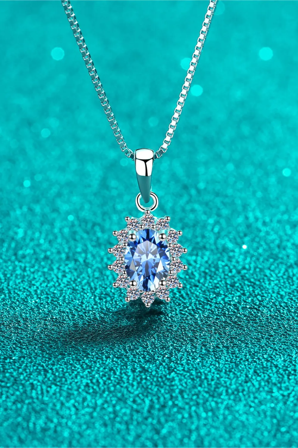 1 Carat Moissanite 925 Sterling Silver Necklace sold by Gigi Laurent product image thumbnail 3