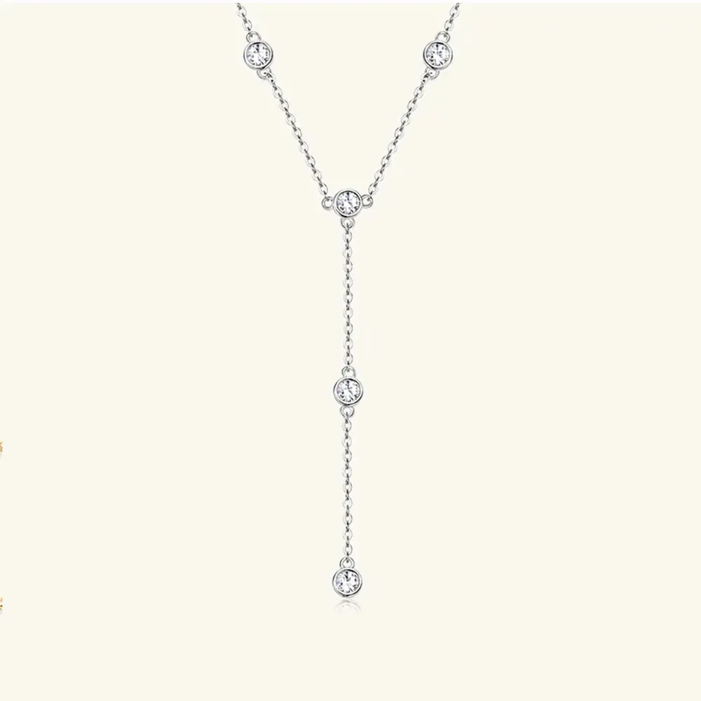 1.1 Carat Moissanite 925 Sterling Silver Necklace sold by Gigi Laurent product image thumbnail 5