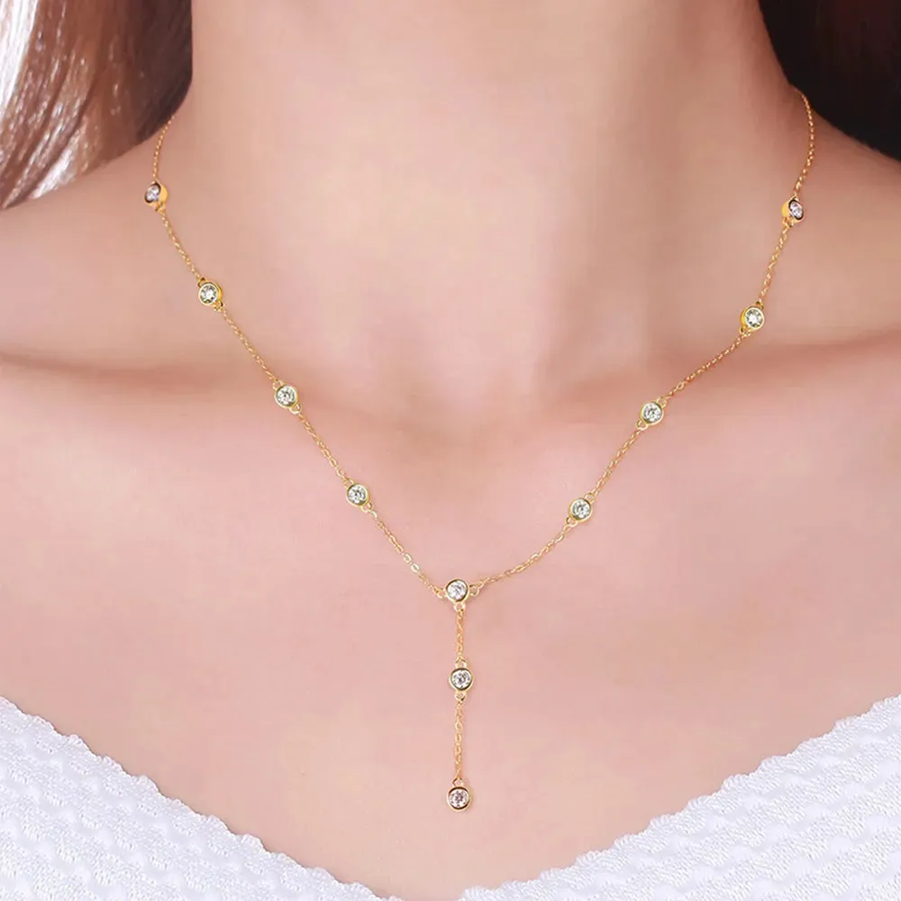 1.1 Carat Moissanite 925 Sterling Silver Necklace sold by Gigi Laurent product image thumbnail 4