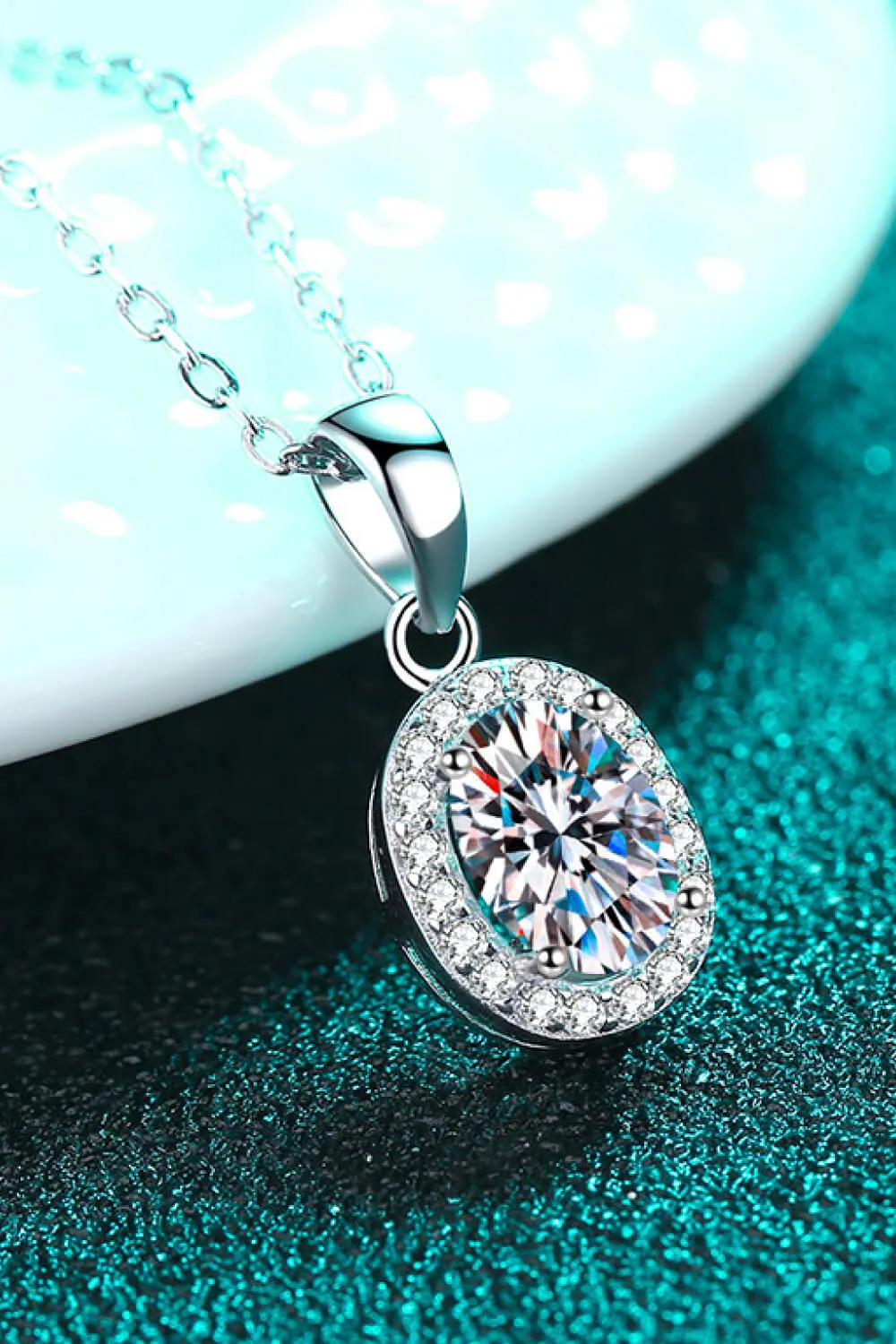 Be The One 1 Carat Moissanite Pendant Necklace sold by Gigi Laurent product image thumbnail 4