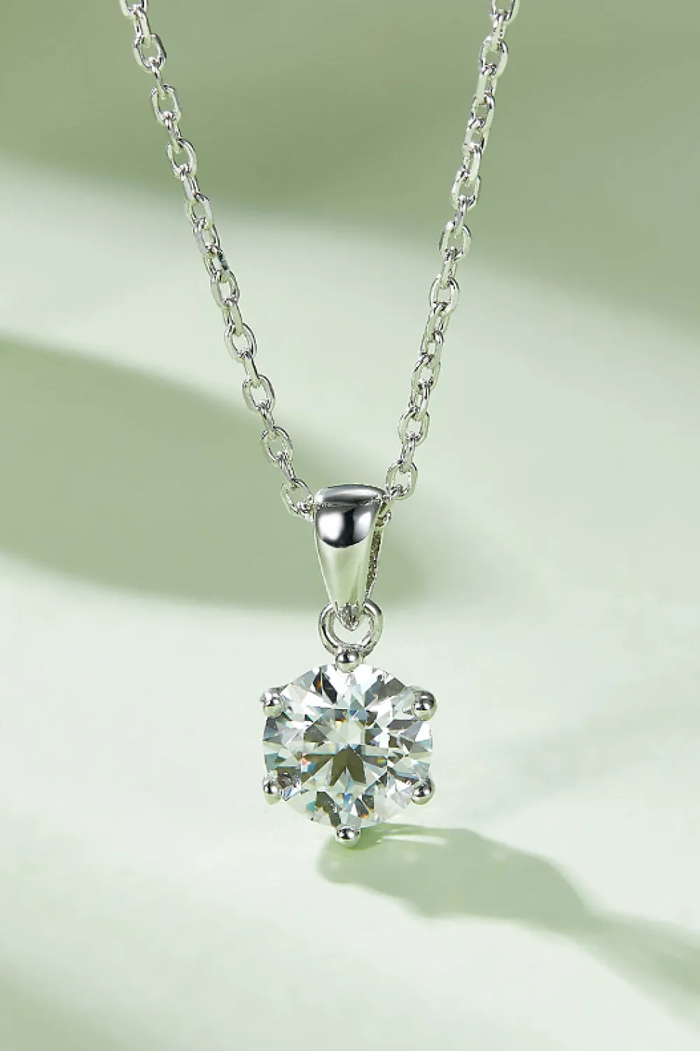 1 Carat Moissanite 925 Sterling Silver Necklace sold by Gigi Laurent product image thumbnail 2