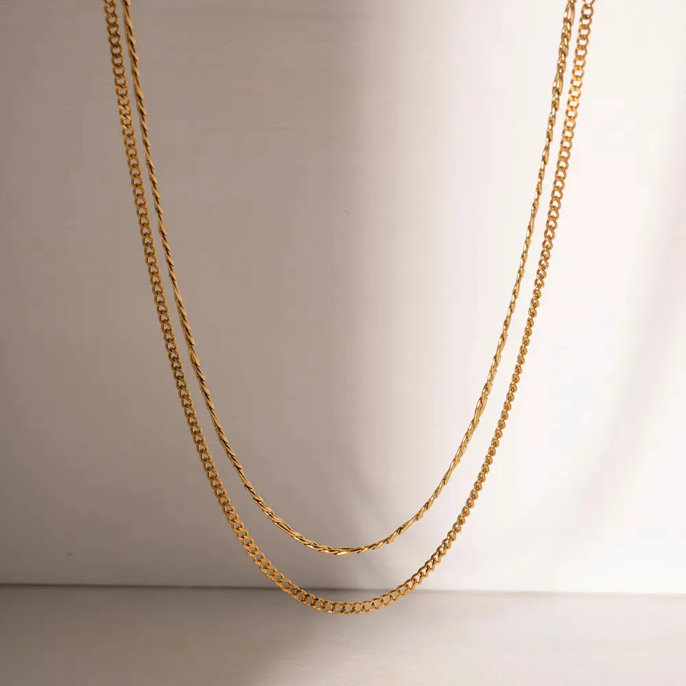 Stainless Steel Double-Layered Necklace sold by Gigi Laurent product image thumbnail 3