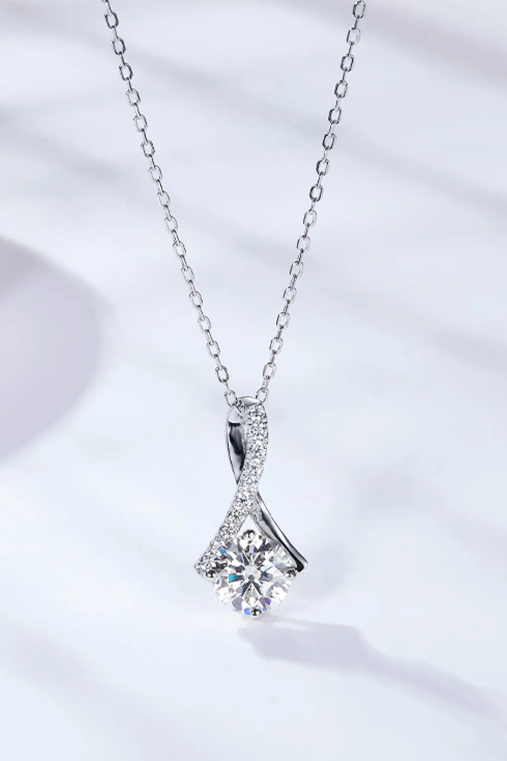 Special Occasion 1 Carat Moissanite Pendant Necklace sold by Gigi Laurent product image thumbnail 2
