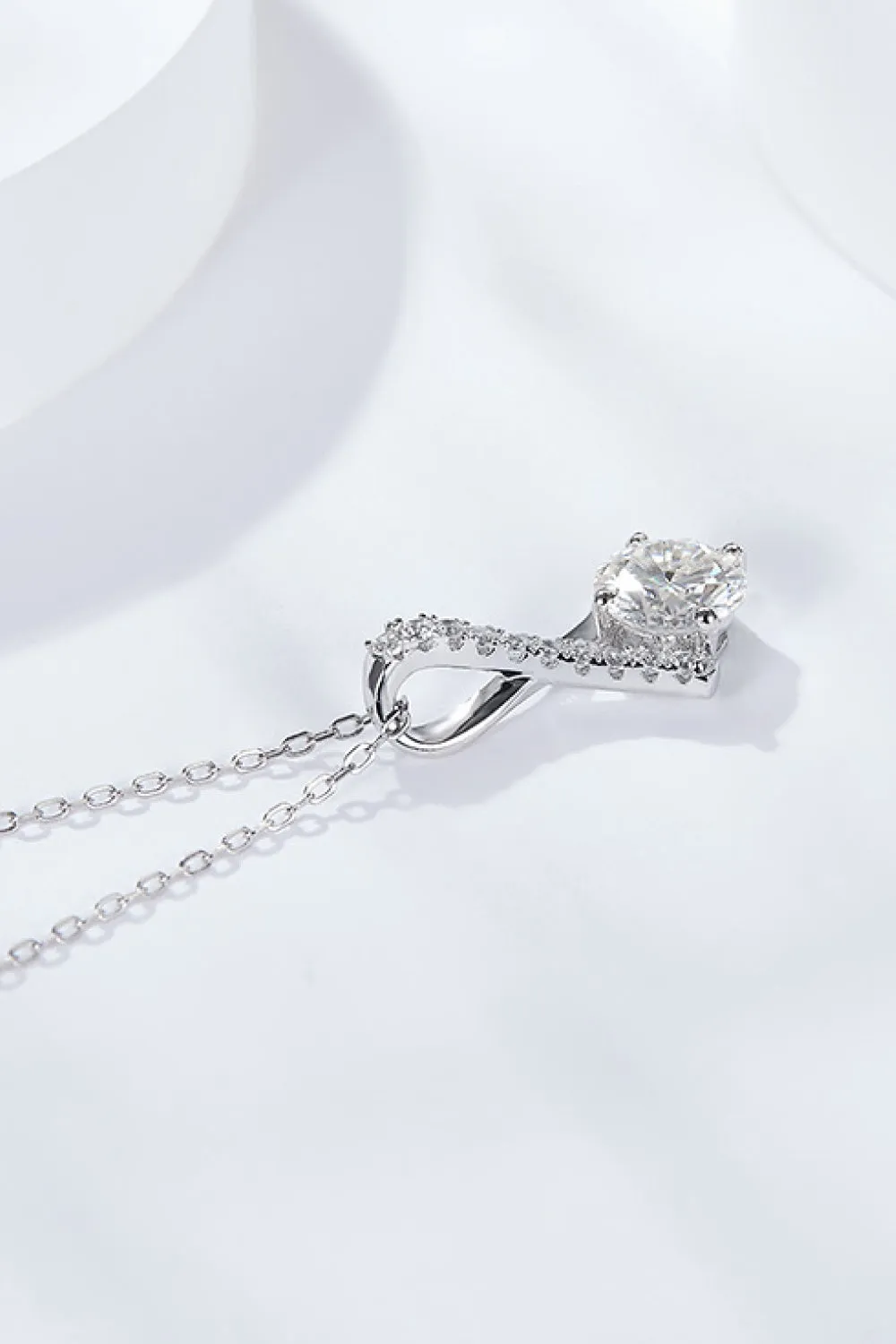 Special Occasion 1 Carat Moissanite Pendant Necklace sold by Gigi Laurent product image thumbnail 5