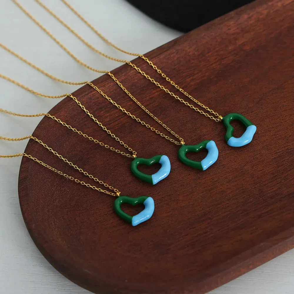 Heart Pendant Titanium Steel Necklace sold by Gigi Laurent product image thumbnail 3