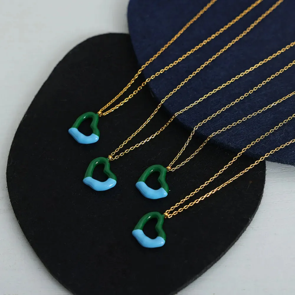 Heart Pendant Titanium Steel Necklace sold by Gigi Laurent product image thumbnail 5