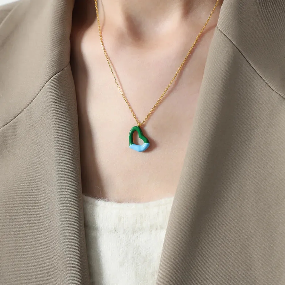 Heart Pendant Titanium Steel Necklace sold by Gigi Laurent product image thumbnail 2