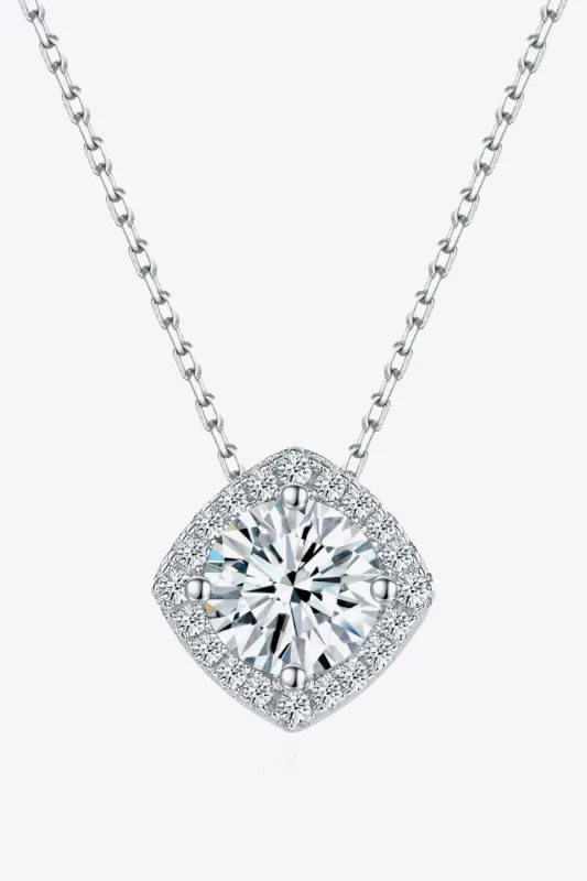 1 Carat Moissanite Geometric Pendant Necklace sold by Gigi Laurent