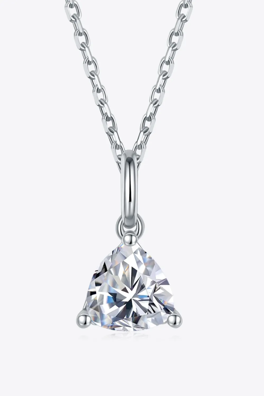 1 Carat Moissanite Pendant 925 Sterling Silver Necklace sold by Gigi Laurent product image thumbnail 3