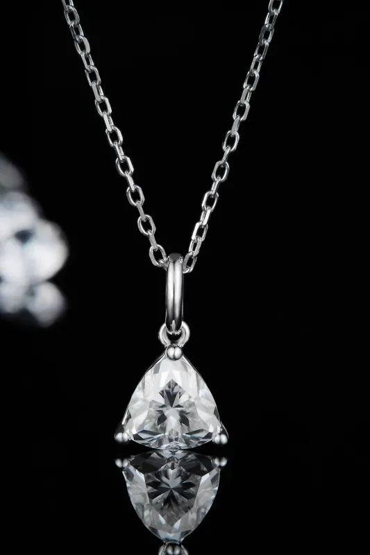 1 Carat Moissanite Pendant 925 Sterling Silver Necklace sold by Gigi Laurent