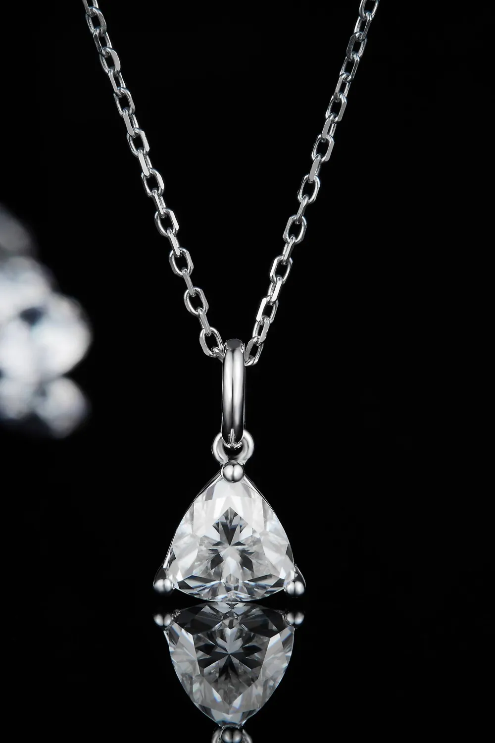 1 Carat Moissanite Pendant 925 Sterling Silver Necklace sold by Gigi Laurent